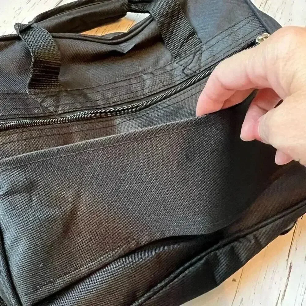 Rockland Canvas Carry On Bag NWT Black Small Travel Duffel Underseat Cargo Tote